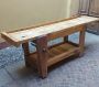 Industrial carpenter's bench with vice and undertop