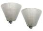 Coppia di applique lampade da parete Murano attribuite a Barovier anni '30                            