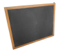 Vintage school wall mounted blackboard                      
                            