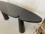 Mangiarotti table in black Marquina marble, original with brand