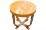 Tavolino Art Déco italiano con forma arrotondata