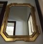 Antique tray mirror in gilded wood, late 19th century