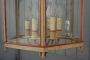 Vintage lantern in glass and lacquered wood