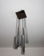 Cascade chandelier with chromed steel tubes, 1970s