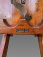 Brigatti Milano antique rowing machine in solid walnut