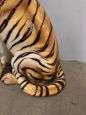 Grande tigre in ceramica vintage anni '70