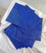 Set of 8 blue Bisazza mosaic sheets, 1990s