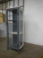 Vintage industrial display cabinet for chemical laboratory
