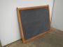 Vintage blackboard for school with wooden frame  