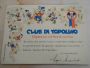 7 Disney diplomas for the Mickey Mouse club, Italy 1960s