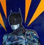 Rolando Pellini - dipinto Batman, colori acrilici e LED                            