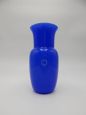 Carlo Nason vase in blue layered opaline Murano glass