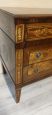 Lombardo chest of drawers with rose window inlays