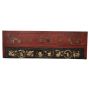 Pannello decorativo cinese antico in legno intagliato, dinastia Quing, metà '800