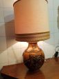 Zaccagnini majolica ceramic table lamp from the 1960s