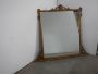 Antique style carved and gilded dresser mirror     