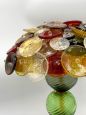 Lampada da tavolo design in vetro di Murano multicolore lavorato a mano