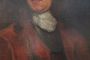 Dipinto antico ritratto di gentiluomo del XVIII secolo di scuola inglese