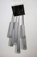 Cascade chandelier with chromed steel tubes, 1970s