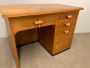 Vintage 60s oak desk with drawers