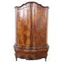 Large baroque style wardrobe in walnut briar from the early 1900s