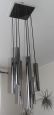 Cascade chandelier with chromed steel tubes, 1970s         
                            
