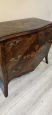 Genoese antique chest of drawers with four-leaf clover inlays