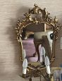 Pair of bronze appliques with mirror in Venetian Baroque style