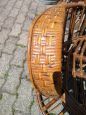Coppia di poltrone di Lio Carminati in bamboo con schienale alto