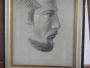 Mina Anselmi - painting Profiles of Man, portrait of 1964