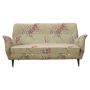 Vintage Italian design sofa from the 50s with flower fabric