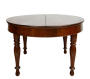 Tavolo allungabile antico Piemontese in massello di noce, XIX secolo                            