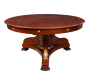 Tavolo antico allungabile Francese in massello di mogano, XIX secolo