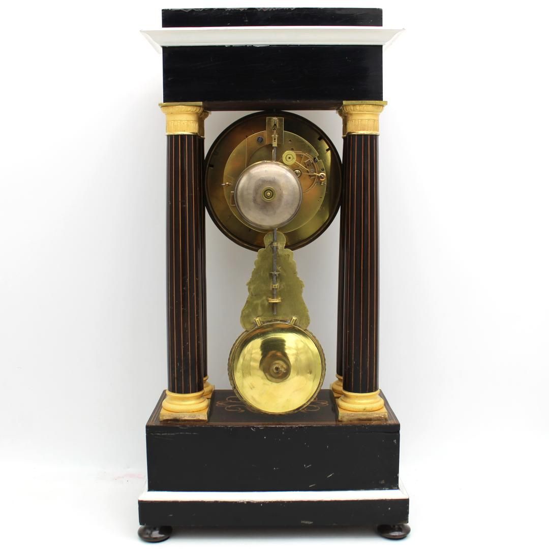 Charles X table pendulum clock in inlaid rosewood '800 Grand Vintage
