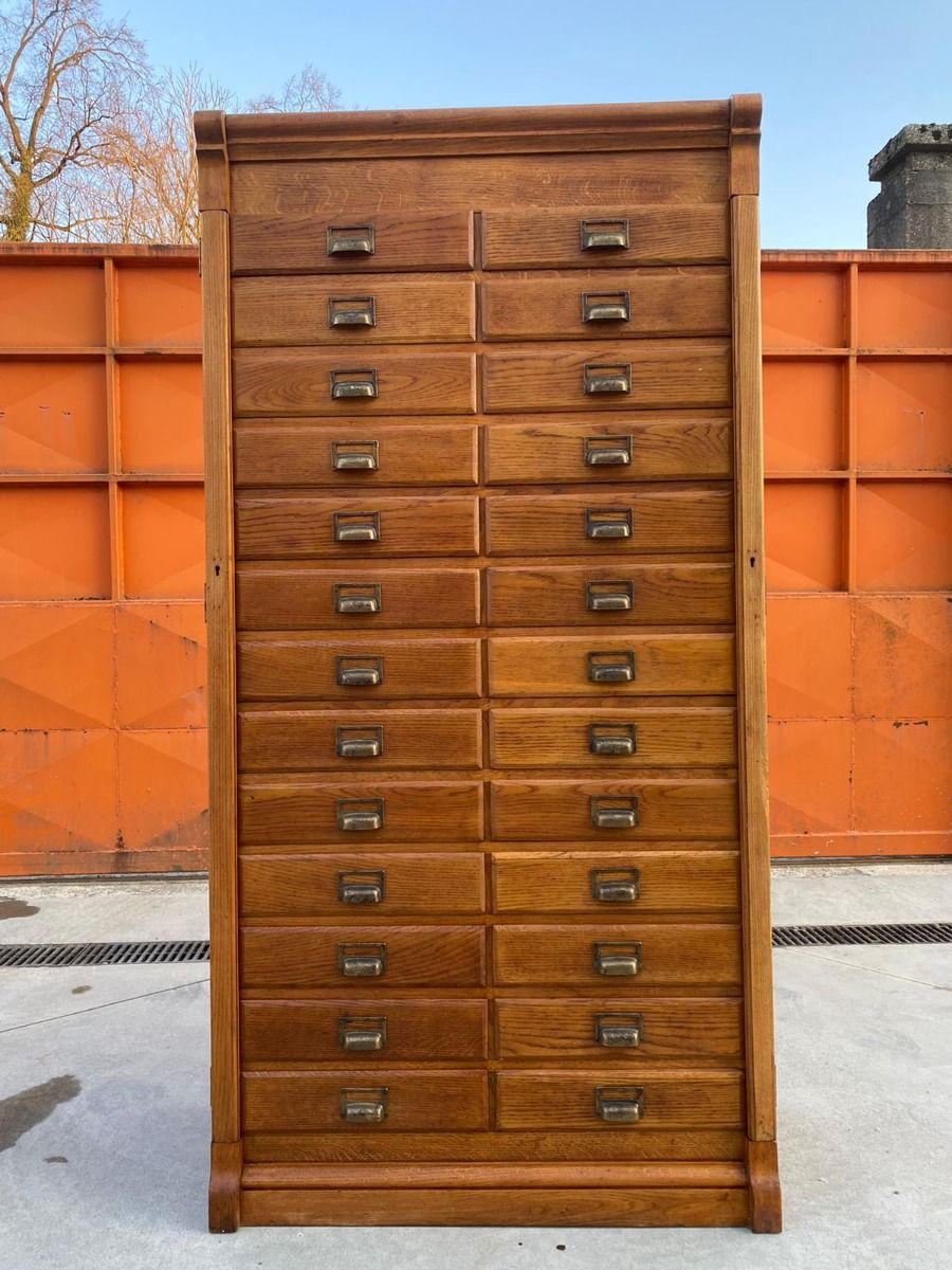 Office filing in solid oak