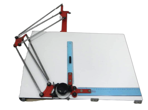 Drafting Machine Vintage,1960's Teledyne Post drafting machine and two all  metal drafting scales, restored all functions, FREE SHIPPING