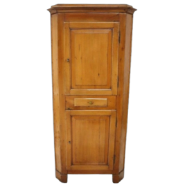 Antique corner cabinet in walnut from the late 19th century