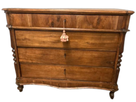 Antique Louis Philippe chest of drawers, mid-1800s