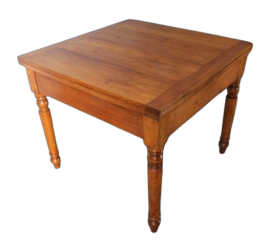 Antique 19th century Tuscan extendable table with original extensions