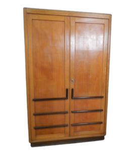 Vintage art deco style wooden office cabinet