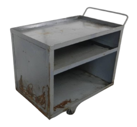 Industrial workshop trolley from the 70s in iron
