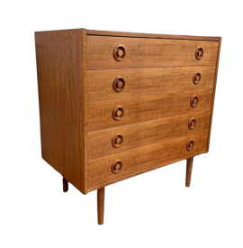 Danish design chest of drawers in teak from the 1960s - 1970s
