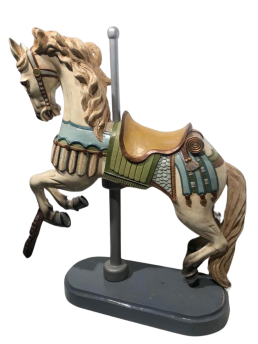 Antique wooden carousel horse