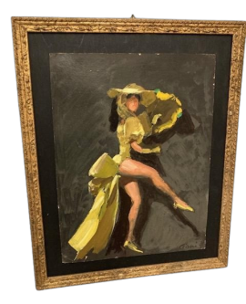 Cesare Ciani - painting of a dancer, contemporary art from the 60s