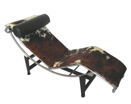 Vintage real pony hair rocking chaise longue by Alivar, 1990s          