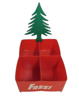Vintage Fassi plastic candy display container, 1970s