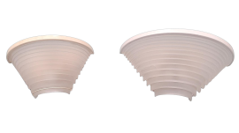 Pair of Egisto 38 wall lights by Angelo Mangiarotti for Artemide, 1980s