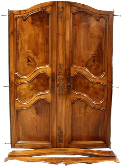 Pair of antique walnut doors from the Louis XV era - 18th century Italy