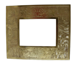Elegant frame in wood and 24K gold