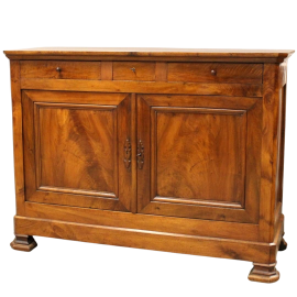 Antique Louis Philippe sideboard in walnut, 19th century